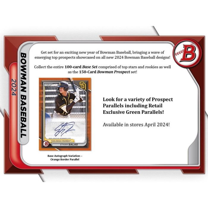 2024 Bowman Baseball Hobby Box