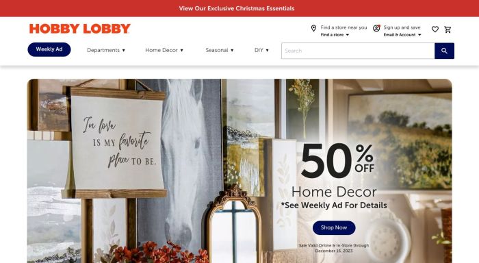 Hobby Lobby Affiliate Program