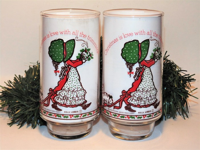 Holly Hobbie Christmas Glasses