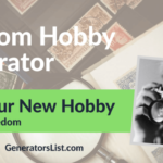 Random Hobby Generator